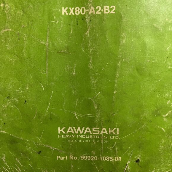 Kawasaki KX80 A2 B2 Owners Manual and Service Manual 99920 1038 01 - Picture 6 of 10